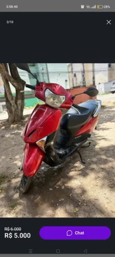 Vendo moto Lead vermelha 110
