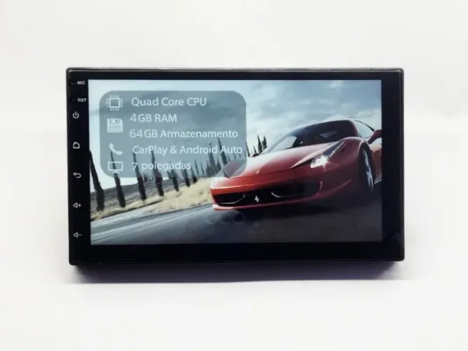 Multimídia 7 pol Android 4gb Ram Carplay