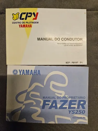 Manual Do Proprietário Yamaha Fazer 250 ano 2007