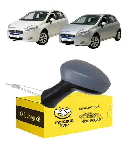 Retrovisor Fiat Punto 2008 2009 2010 A 2012 Novo Manual L.e