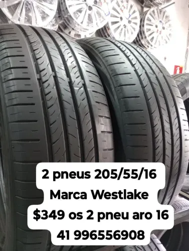 Pneus 205/55/16 marca Westlake $349 os 2 pneu aro 16 roda muito ainda não é remold