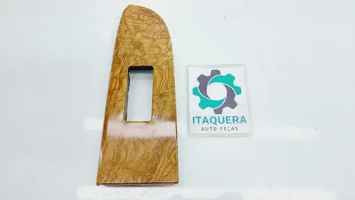Moldura Comando Vidro Dianteiro Direito Grand Cherokee 2009 Imitação Madeira