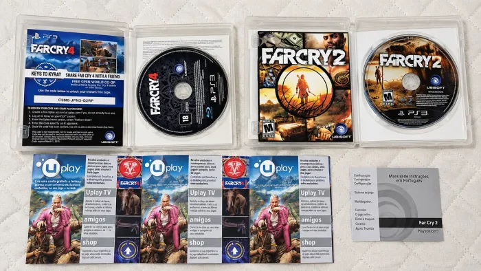 Kit Far Cry 2 + Far Cry 4 Signature Edition PS3 Originais
