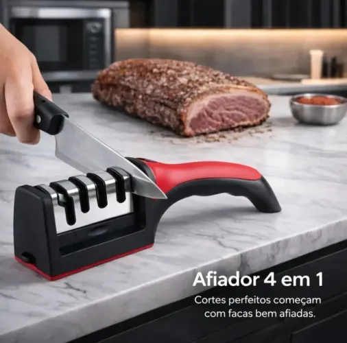 Amolador e Afiador de Facas e Tesouras Cozinha Churrasco e afins