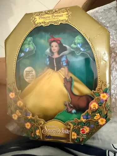 Boneca Branca de Neve vintage, aniversário de 60 anos Disney