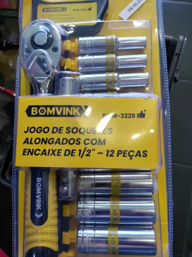 Jogo de Soquetes 1/2 12 peças