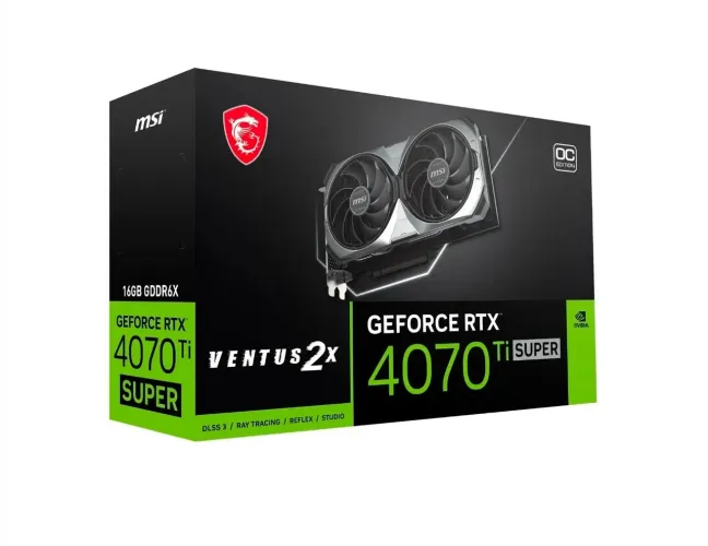 Placa de Vídeo Nvidia RTX 4070 TI Super MSI Ventus 2X 16GB GDDR6X
