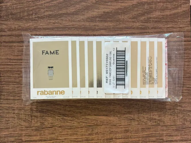 Fame amostras lacradas