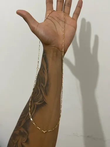 Corrente ouro 18k 4.5G nova. 70 cm