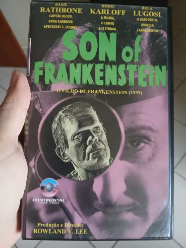 Vhs o filho de frankenstein boris karlloff terror