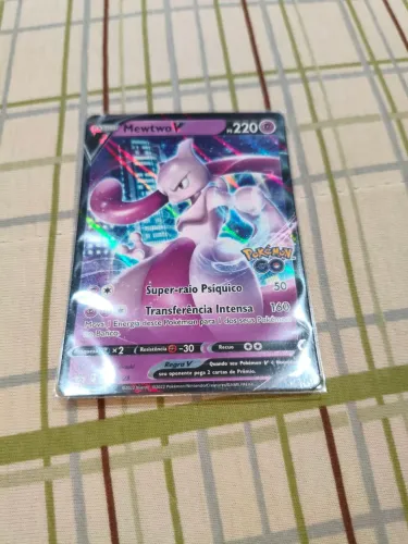 Mewtwo V Ultra Rara - Pokémon GO TCG Original