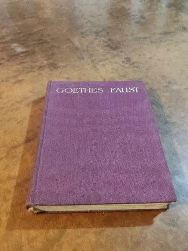 Livro Raro dos Anos 1920: Faust (Partes I e II) - Goethe (Edição Alemã em Fraktur)