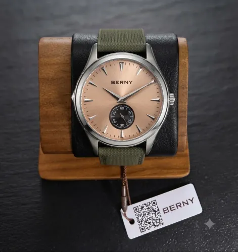 Relógio Berny Masculino Small Seconds Novo
