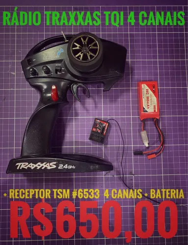 Rádio Controle Traxxas TQi 4 canais