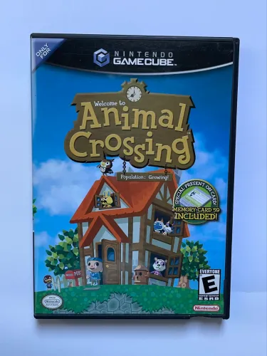 Jogo Animal Crossing para Gamecube com Memory Card Original