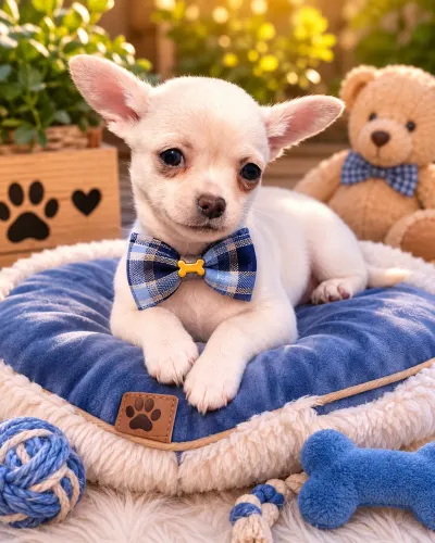 Chihuahua promoção relâmpago machinho branco perfeito 