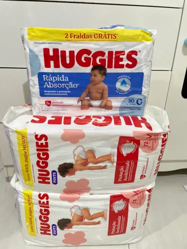 Fraldas Huggies M 72 Unidades
