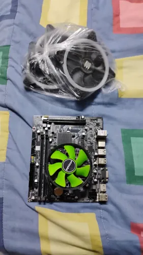 Kit Upgrade com H110 Drr4 + Intel 6500 + 3 fans de led