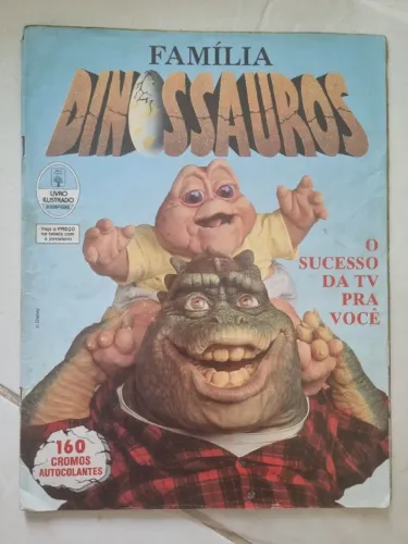 Álbum Família Dinossauro original.