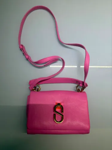 Bolsa Schultz - Pink - Couro Natural