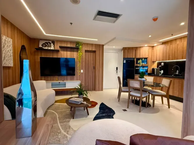 Flat para locação no Wyndham Barra recém-reformado e com vista frontal para o mar!