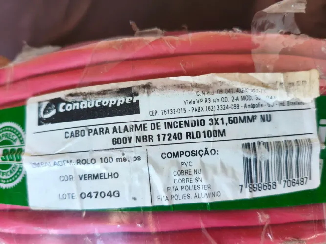CABO PARA SISTEMA DE INCÊNDIO, 3X 1,5