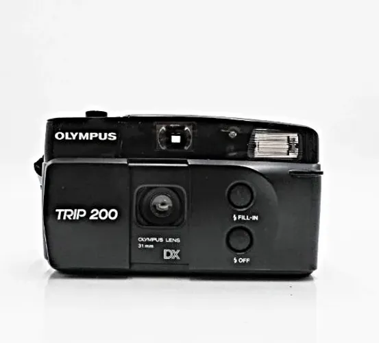 Câmera fotográfica analógica Olympus Trip 200 - Leia a Descrição