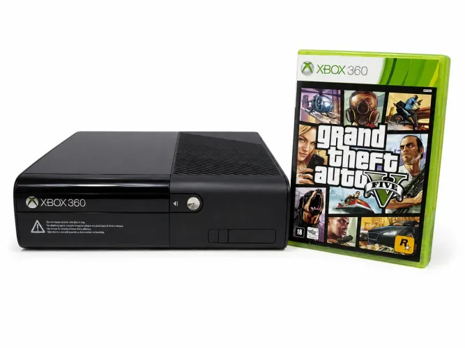 XBOX 360 COM JOGOS E CONTROLE
