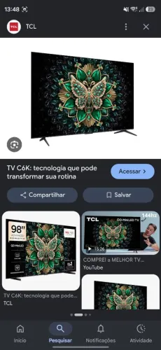 TV TCL C6K 75 POLEGADAS