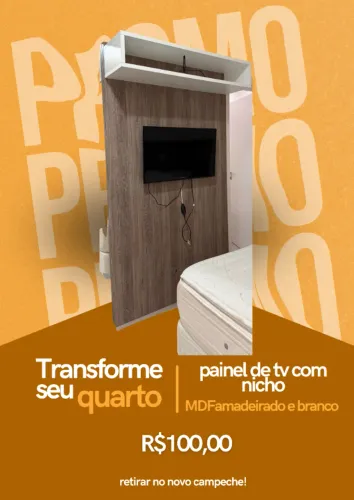 PAINEL PARA TV COM NICHO