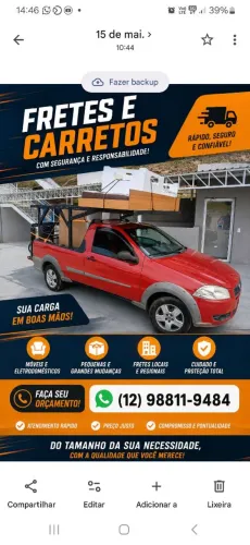 Carreto fretes jacarei