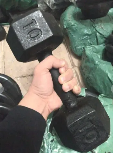Halter 10kg Novo Sextavado Profissional Pintado - Preço por 1 Unidade