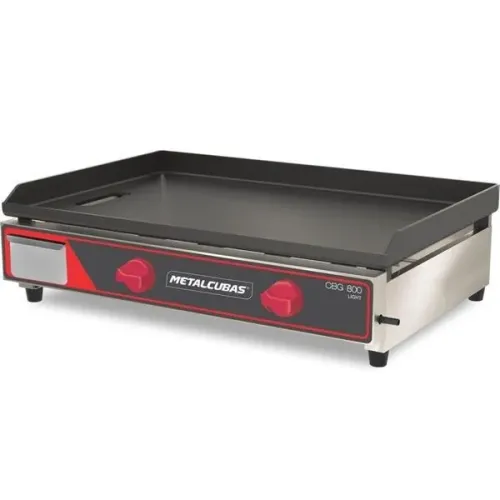 SOB ENCOMENDA - CBG 800L CHAPA BIFETEIRA A GÁS 80CM LIGHT - METALCUBAS