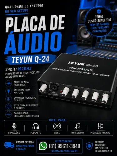 Interface de Áudio Teyun