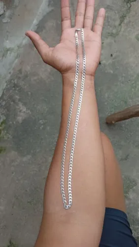 Cordão de prata 925 5mm por 70 cm