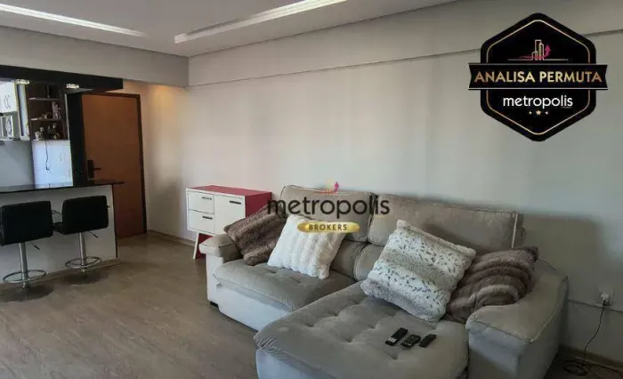 Apartamento com 3 dormitórios à venda, 106 m² por R$ 800.000,00 - Vila Valparaíso - Santo