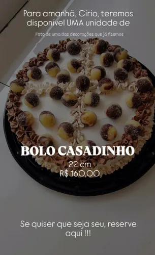 Bolo casadinho Círio