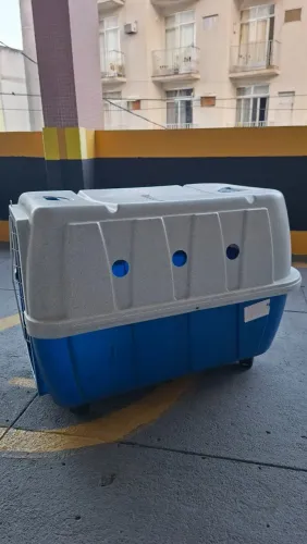 Caixa de Transporte Pet Grande com Rodas - Clicknew