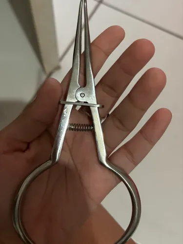 Odontologia pinça porta grampo
