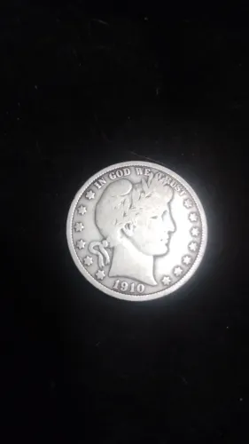 Moeda de prata Half dólar ano 1910