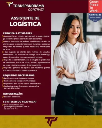 ASSISTENTE DE LOGISTICA - TRANSPANORAMA TRANSPORTES