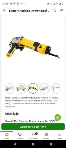 Vendo Esmerilhadeira dwalt