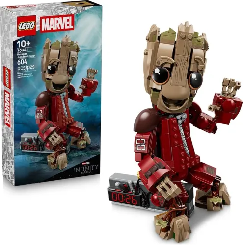 LEGO Groot de Macacão Ravager da Marvel, Brinquedo de Construção 76341