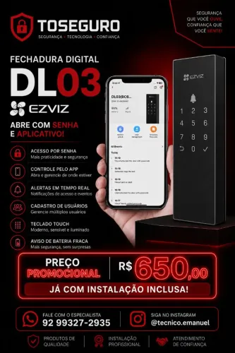 Fechadura digital em PROMOÇÃO!