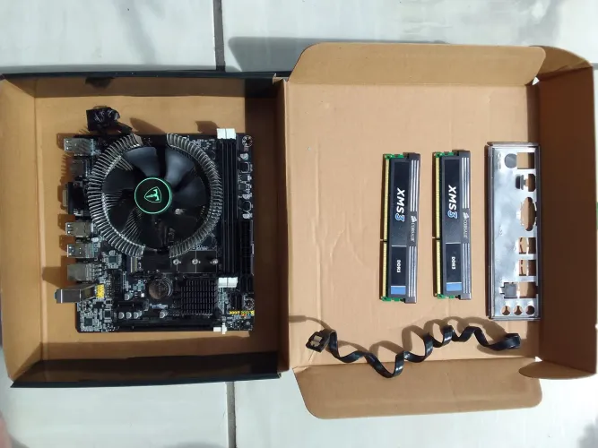 Placa mãe 7.0 DDR3+ Cooler+2 memorias Coursair