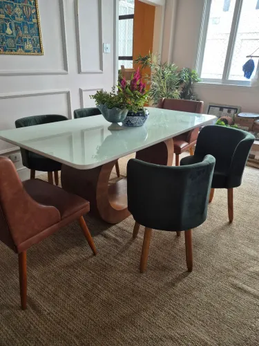 poltronas elegantes p sala de jantar 