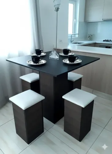 Mesa de jantar conjunto Várias Cores