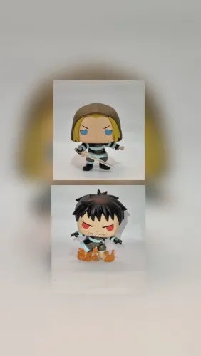Boneco funko pop fire force shinra e arthur