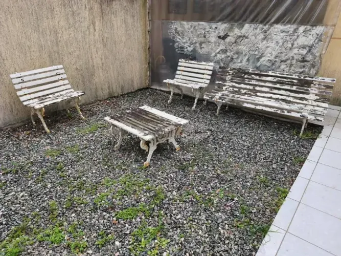 Bancos e Mesa de Jardim Ferro Fundido