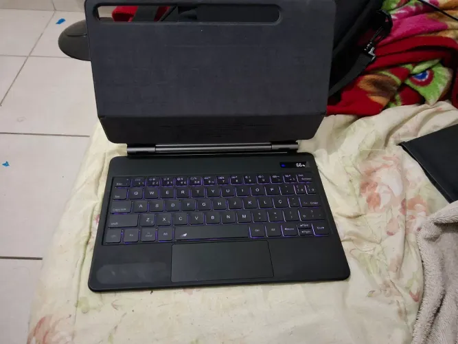 Capa Teclado magnético com touchpad para tab s10 fe, s10, s9, s9fe, s8, s7